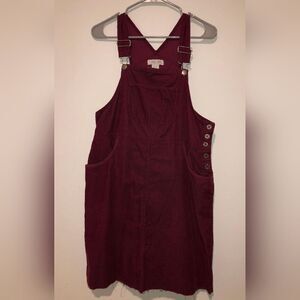 Cherokee corduroy overall dress